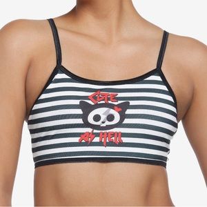 Skelanimals Kit Stripe Lace Bralette Hot‎ Topic